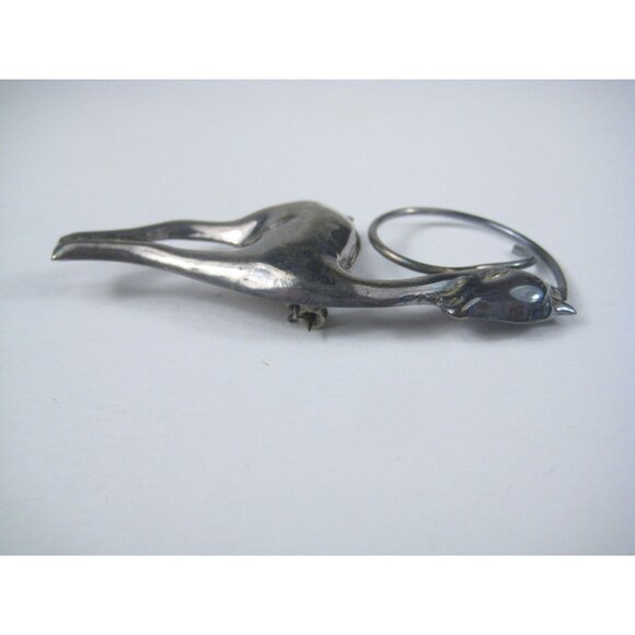 Antelope Vintage Sterling Silver Deer Brooch Pin 925 Mexico Taxco - Picture 4 of 9